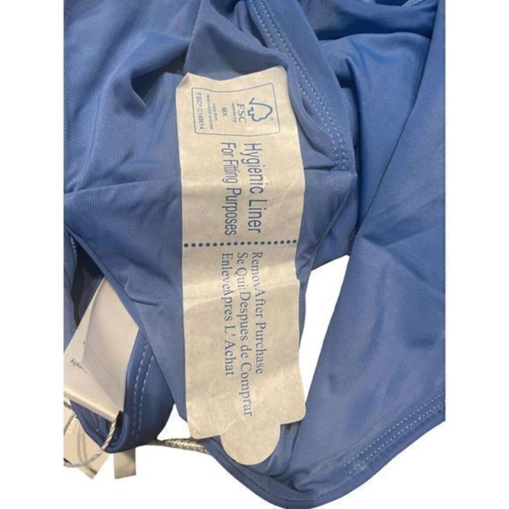 Andie Swim The Lagos One Piece Swimsuit Halter Tie Neck Horizon‎ Blue Size XL - Picture 12 of 14